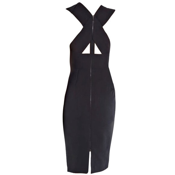 ROLAND MOURET NAVY SLEEVELESS MANON DRESS ASO Kate Middleton - Picture 3 of 6